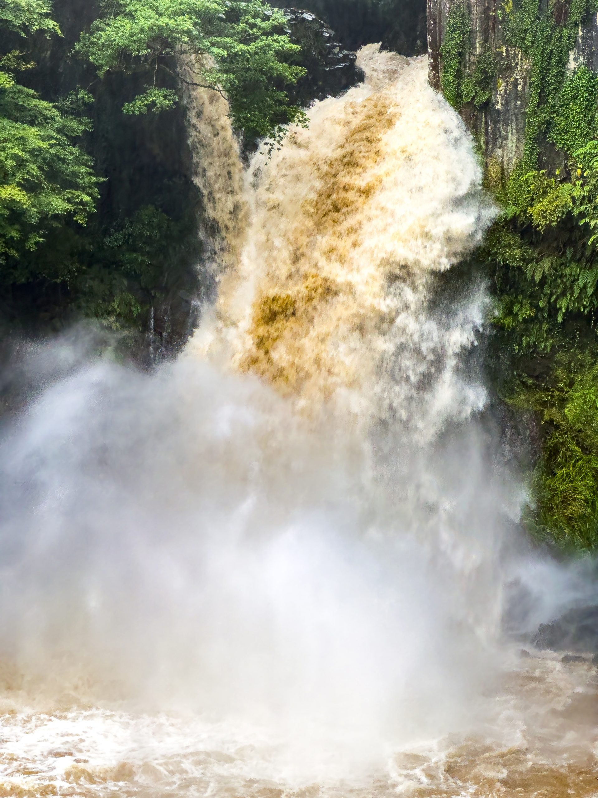 Der Wasserfall nach dem Regen