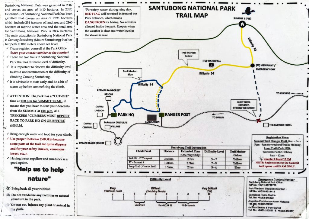 Gunung Santubong Wanderung
