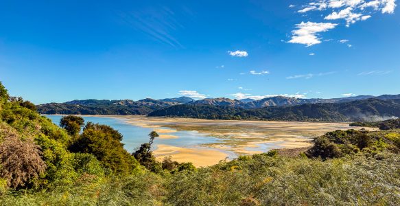 Abel-Tasman-Nationalpark: Wandern zwischen goldenen Stränden und türkisfarbenem Wasser